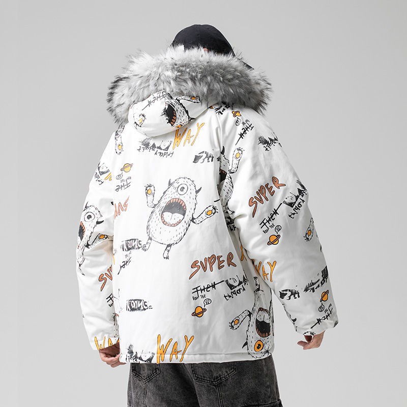 rockmagic cotton-padded jacket women's 2020 new cotton-padded jacket Korean version loose winter thickened couple padded jacket | BigBuy360 - bigbuy360.vn