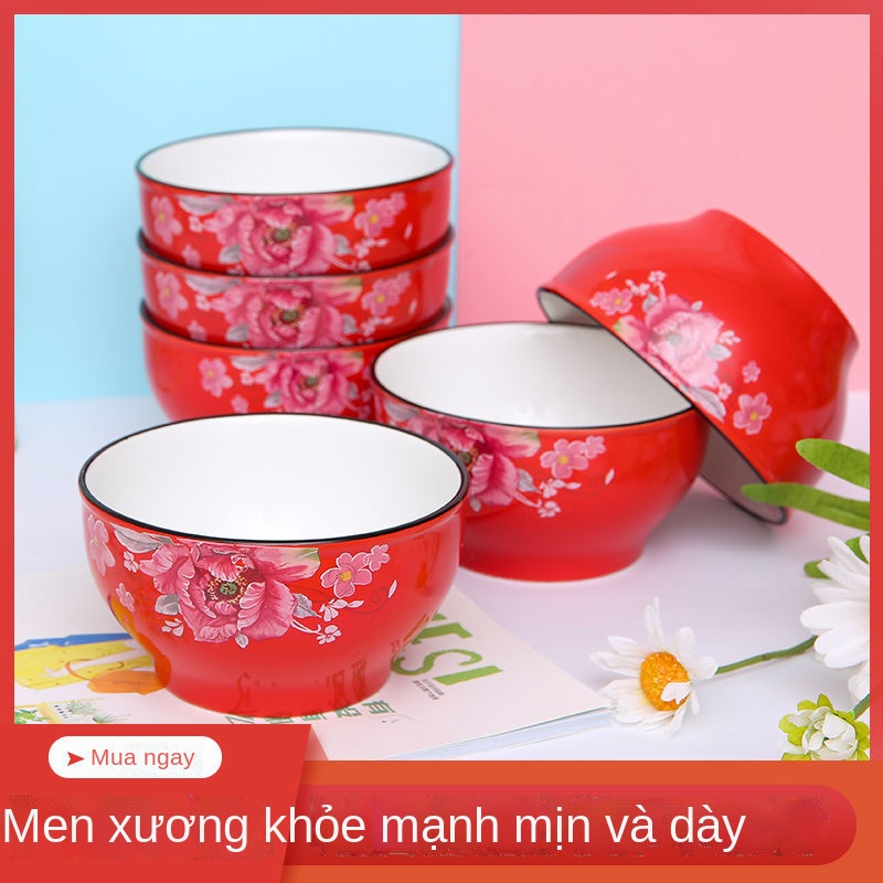 EBát gia đình Libby dày chống bỏng Bộ sứ đồ ăn tối cơm phở súp lò vi sóng