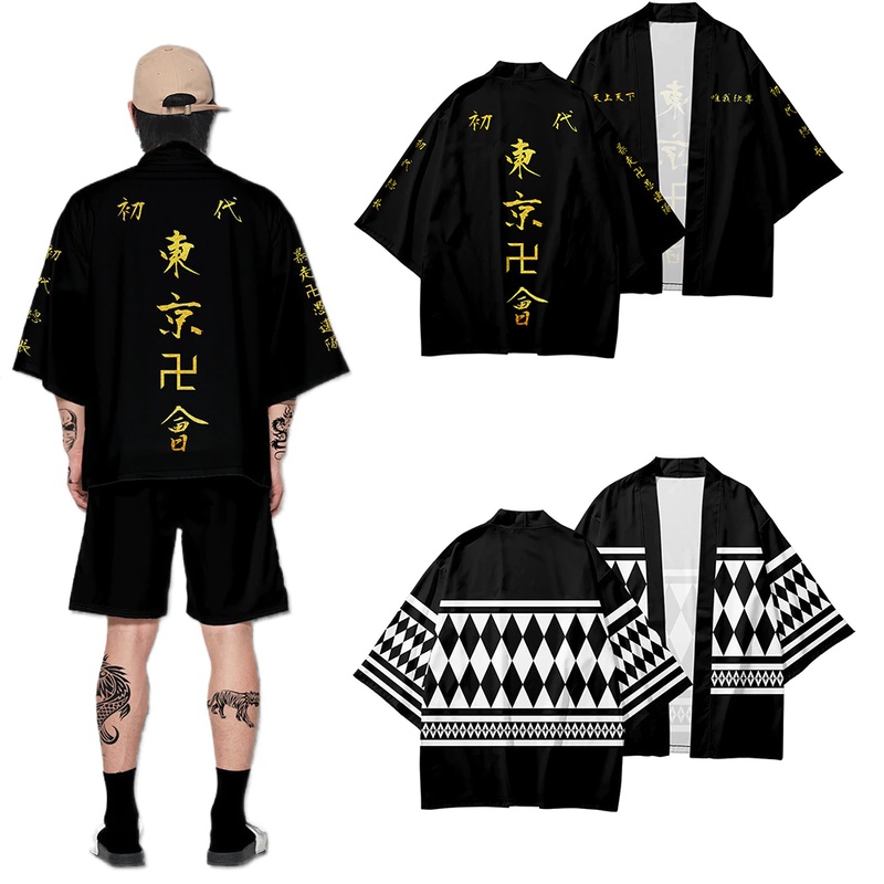 Áo Khoác Kimono Hóa Trang Nhân Vật Draken Mikey Trong Tokyo Revengers