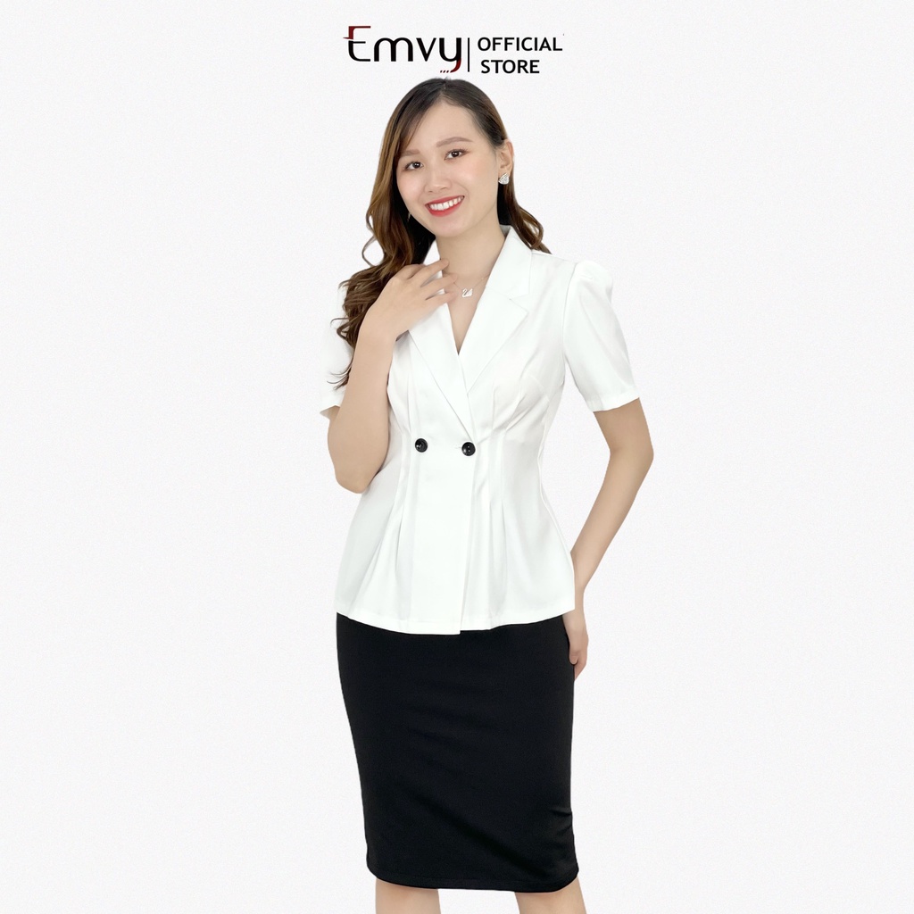 [Mã LT20 giảm 20K đơn 150K] Áo Vest nữ công sở chất liệu xước hàn cao cấp EMVY H35 | BigBuy360 - bigbuy360.vn
