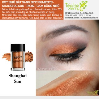 Bột Nhũ Bắt Sáng NYX Pigments - PIG02 Shanghai Sun