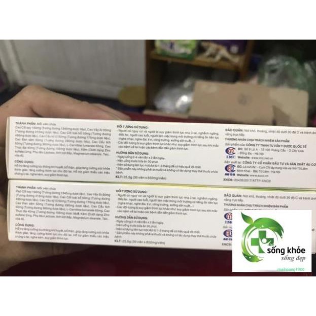 Kim Thính-Giúp tăng cường sức khỏe thính giác, tăng cường thính lực cho đôi tai. Hỗ trợ giảm thiểu các triệu chứng ù tai