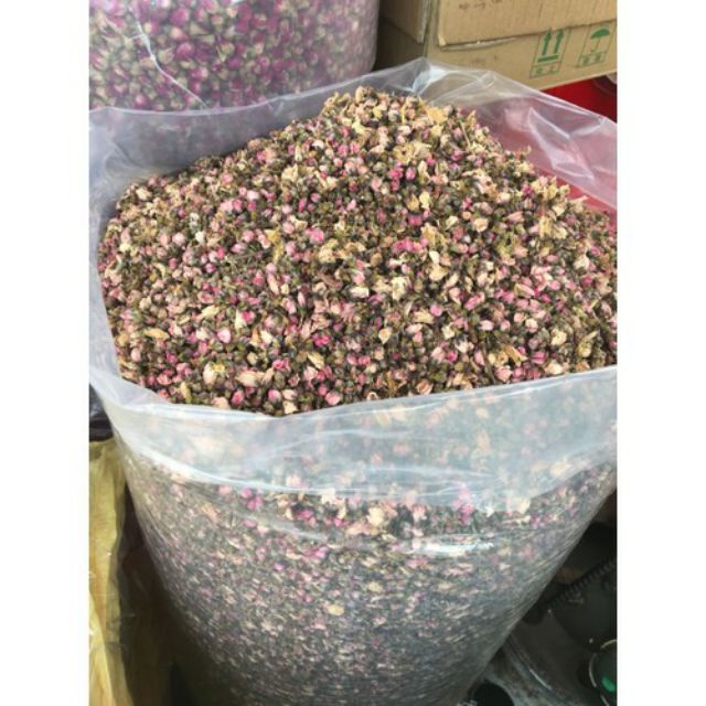 Hoa anh đào khô hoa không vụn nguyên bông lọ 500 ml Tinh Hoa Trà Thảo Mộc Món Qùa Từ Thiên Nhiên