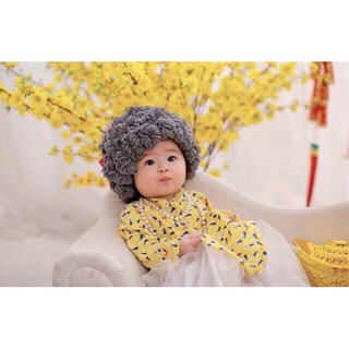 mũ tóc giả cho bé concept chụp ảnh studio