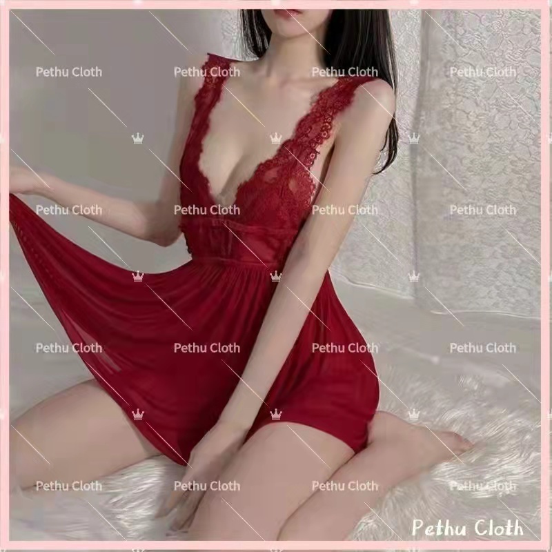 （Q1,HCM)  Có gọng kẽmĐồ ngủ sexy nữ2 dây ren Chất Siêu Mát Dáng Siêu Xinh 40-65kg--001