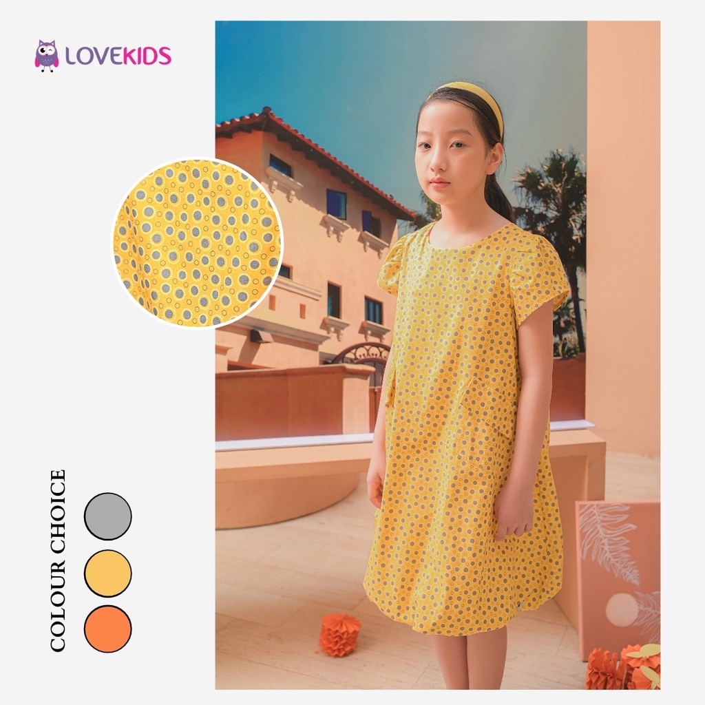 Váy bé gái 100% Cotton nhập khẩu cao cấp (cho bé từ 6-12 tuổi) LOVEKIDS