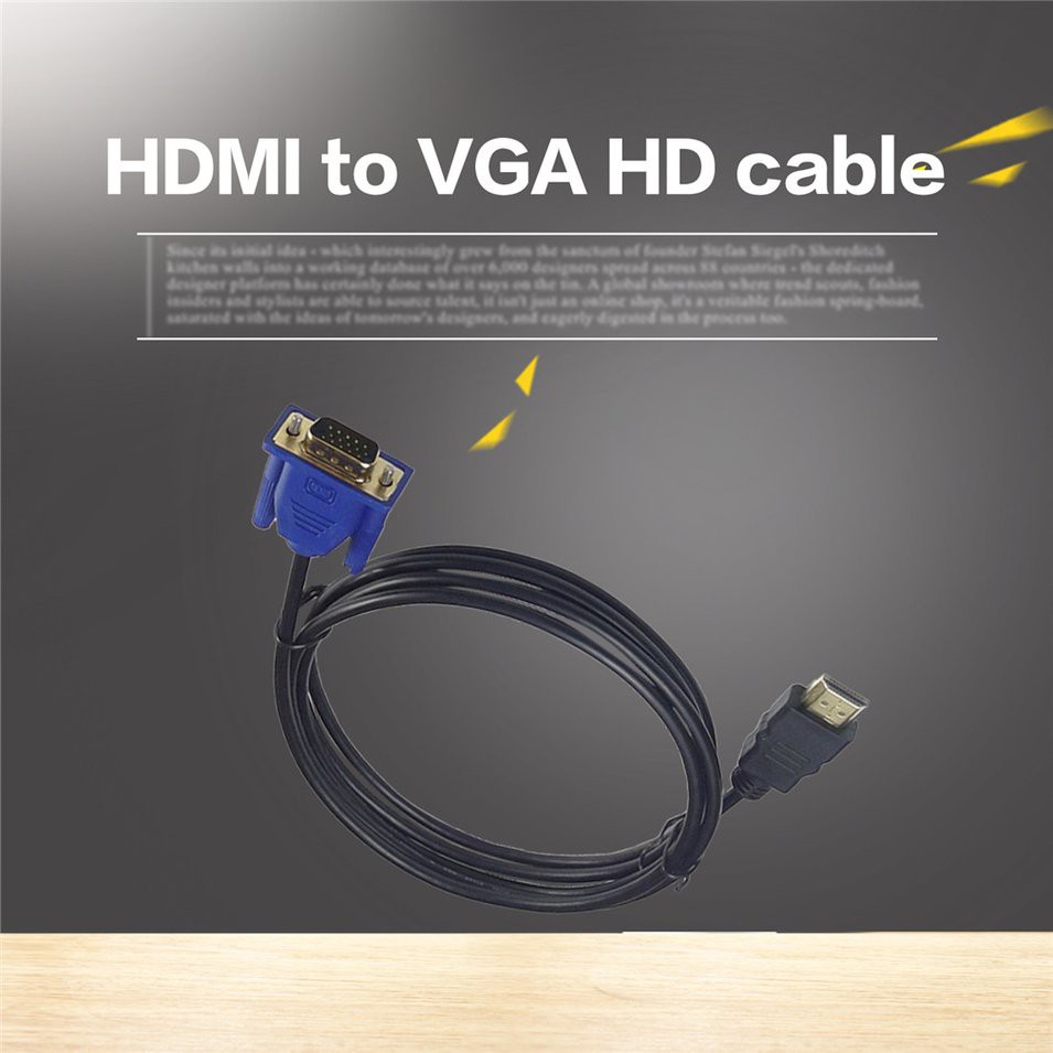 Dây Cáp Từ Tính Chống Sốc Kết Nối Hdmi Sang Vga Hd 1m