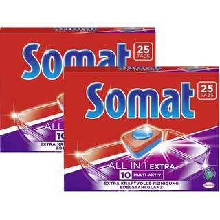 Viên rửa dành cho máy rửa bát Somat All in 1 Extra 25 viên