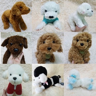 gấu bông con chó Poodle giống như thật 35cm