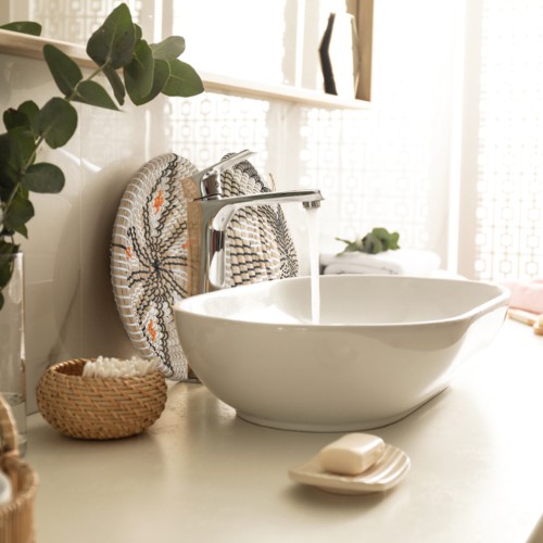 Đĩa cói trang trí tròn, bày hoa quả đồ ăn nhẹ, đồ cá nhân, treo tường, decor phòng ăn, phòng khách Bắc Âu họa tiết 0405