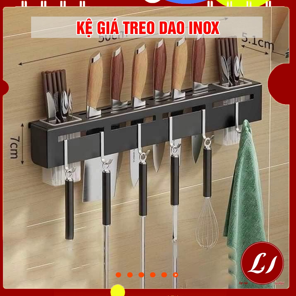 Kệ giá treo dao Inox không gỉ, bền đẹp, chắc chắn