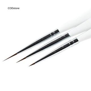 Bộ 3 cọ vẽ móng tay nghệ thuật chuyên dụng