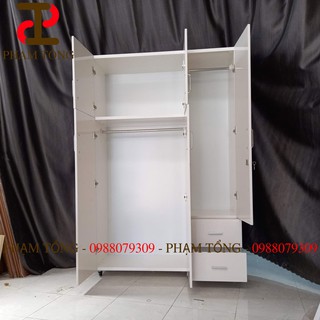 Tủ quần áo nhựa đài loan 3 cánh màu trắng   [ HÀNG CAO CẤP ] bảo hành 2 năm Miễn phí vận chuyển