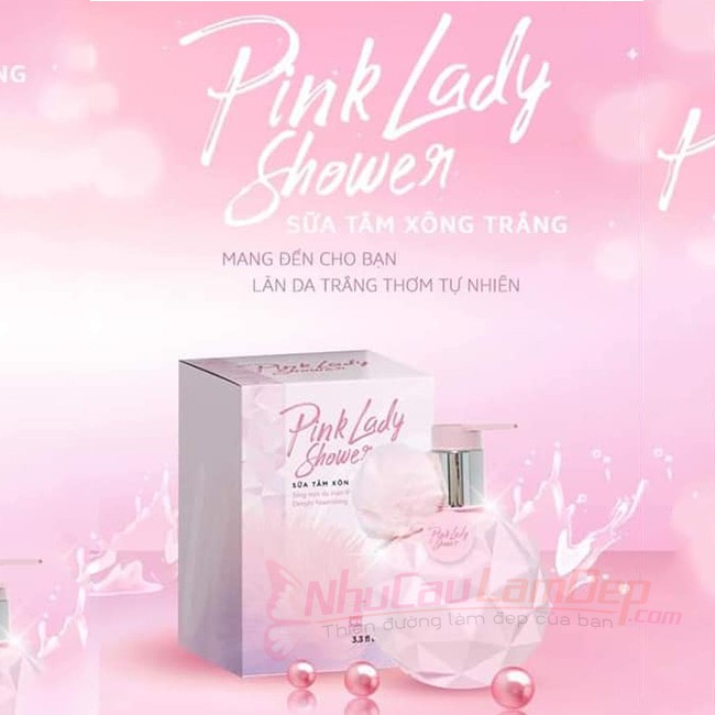 [Hot 2021] Sữa Tắm Xông Trắng Pink Lady Shower Siêu Trắng Da