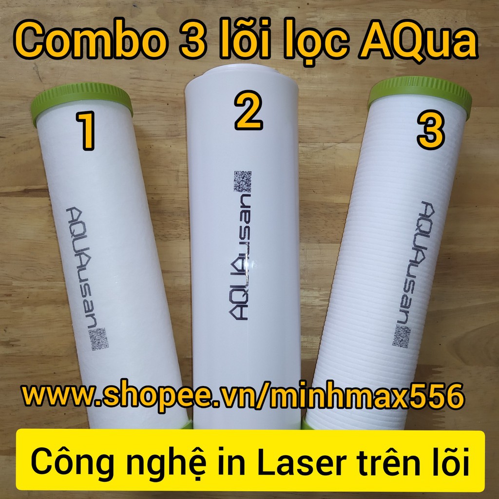 [UY TÍN SỐ 1] LÕI LỌC NƯỚC SỐ 3 AQUA CAO CẤP | LÕI LỌC NƯỚC AQUA 1 micro