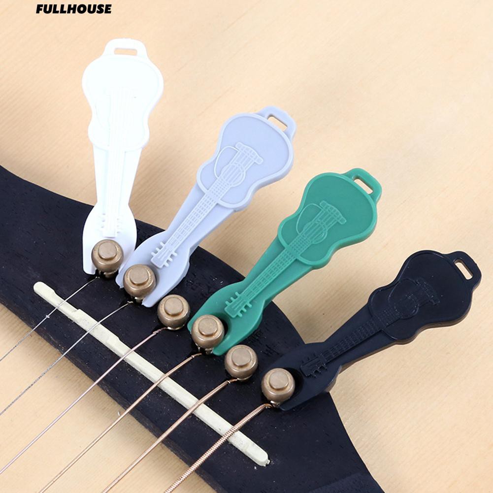 💎 Bag Car Keychain Guitar Pin Puller Acoustic String Nail Peg Musical Tool