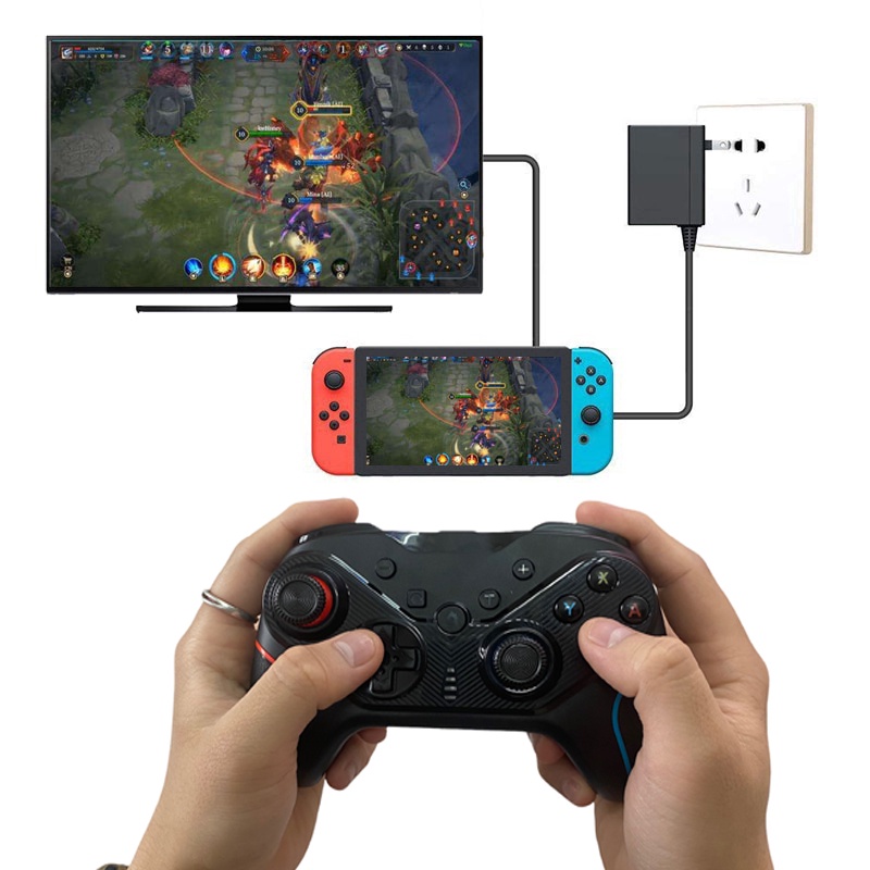 Cho Kiểm HàngTay cầm chơi game Nintendo Switch pro controller AOLION - Full tính năng WAKE UP, NFC, TURBO, RUMBLE