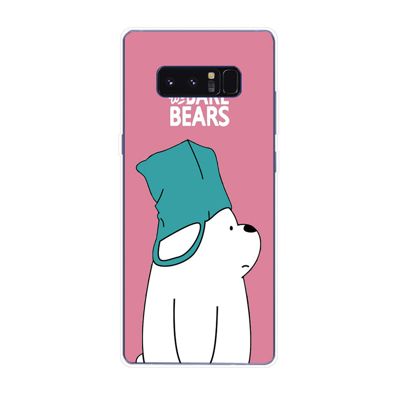 Samsung Galaxy S7 Edge S8 S8+ Plus Soft TPU Silicone Phone Case Cover Three Bare Bears 2