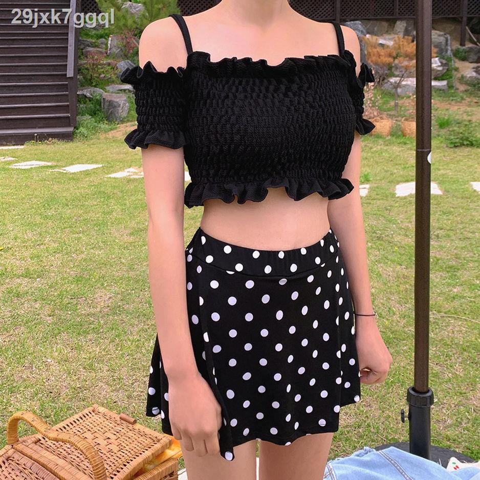 Áo tắm xẻ tà nữ sinh bảo bối mùa hè phiên bản Hàn Quốc che bụng gợi cảm bikini mỏng mảnh mai suối nước nóng