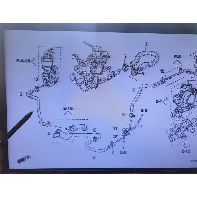 Ống Nước Lalaindah456 Egr Cho Xe Honda Jazz Gd3 City Gd8 Idsi Vtec