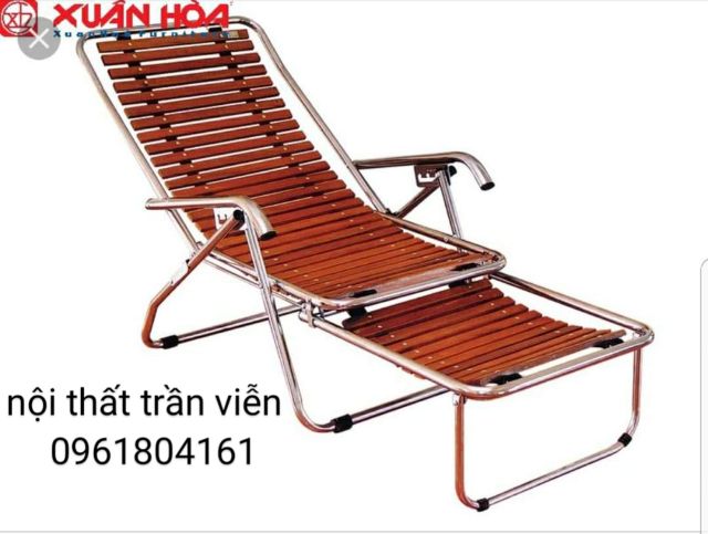 Ghế xích đu chính hãng xuân hòa - ghế ngả thư giãn nan gỗ [ HỎA TỐC 1 GIỜ]