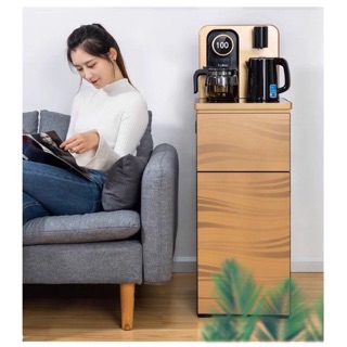 Cây nóng lạnh kết hợp bàn trà mẫu mới dùng điều khiển từ xa