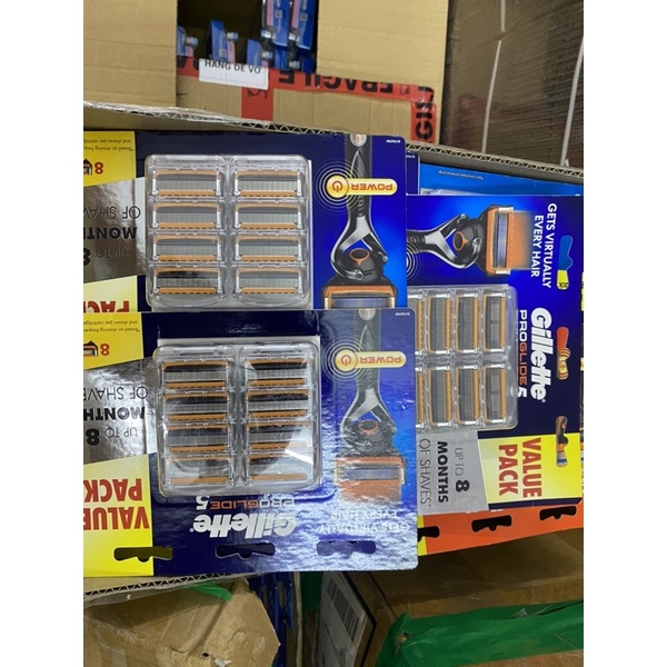 Set 8 Lưỡi dao cạo râu gillette chuẩn úc