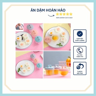 Sét 4 khuôn hấp bánh , hấp trứng cho bé