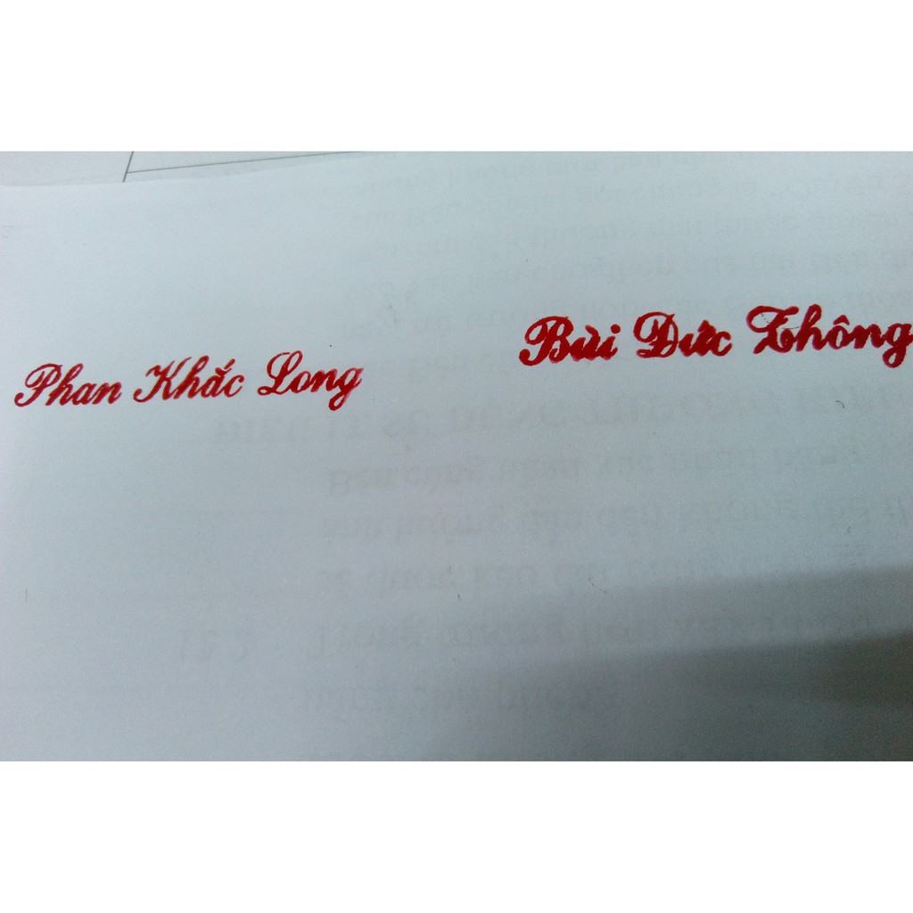 Mặt Dấu Tên, Mặt Dấu Chức Danh 1-2 Dòng Cho Dấu Tên Trodat 9511, 4911P4, 4911, T214, S842, S852...