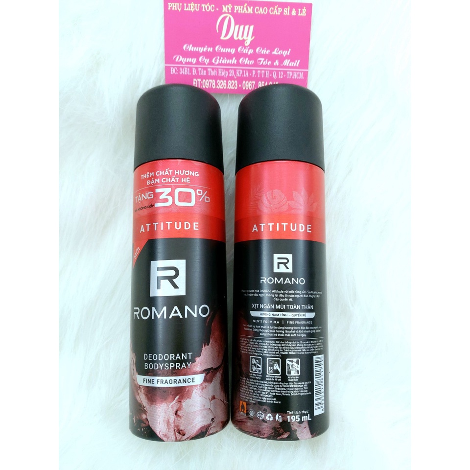 Romano - Xịt khử mùi Hương nước hoa 195ml | BigBuy360 - bigbuy360.vn