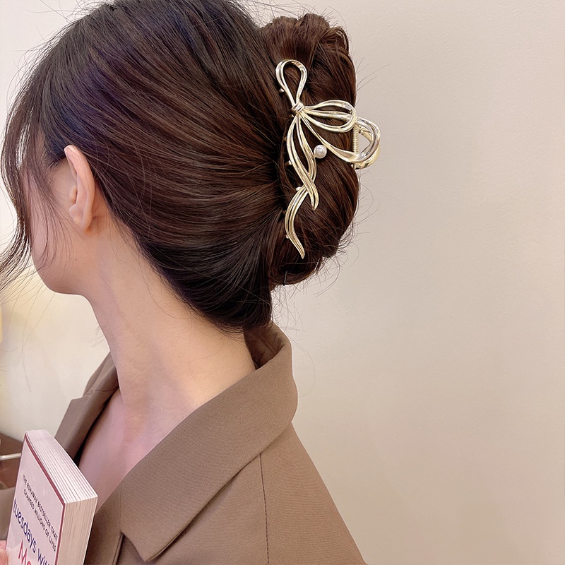 Kẹp tóc TENDER AFTERNOONS hình nơ phong cách Hàn Quốc thời trang