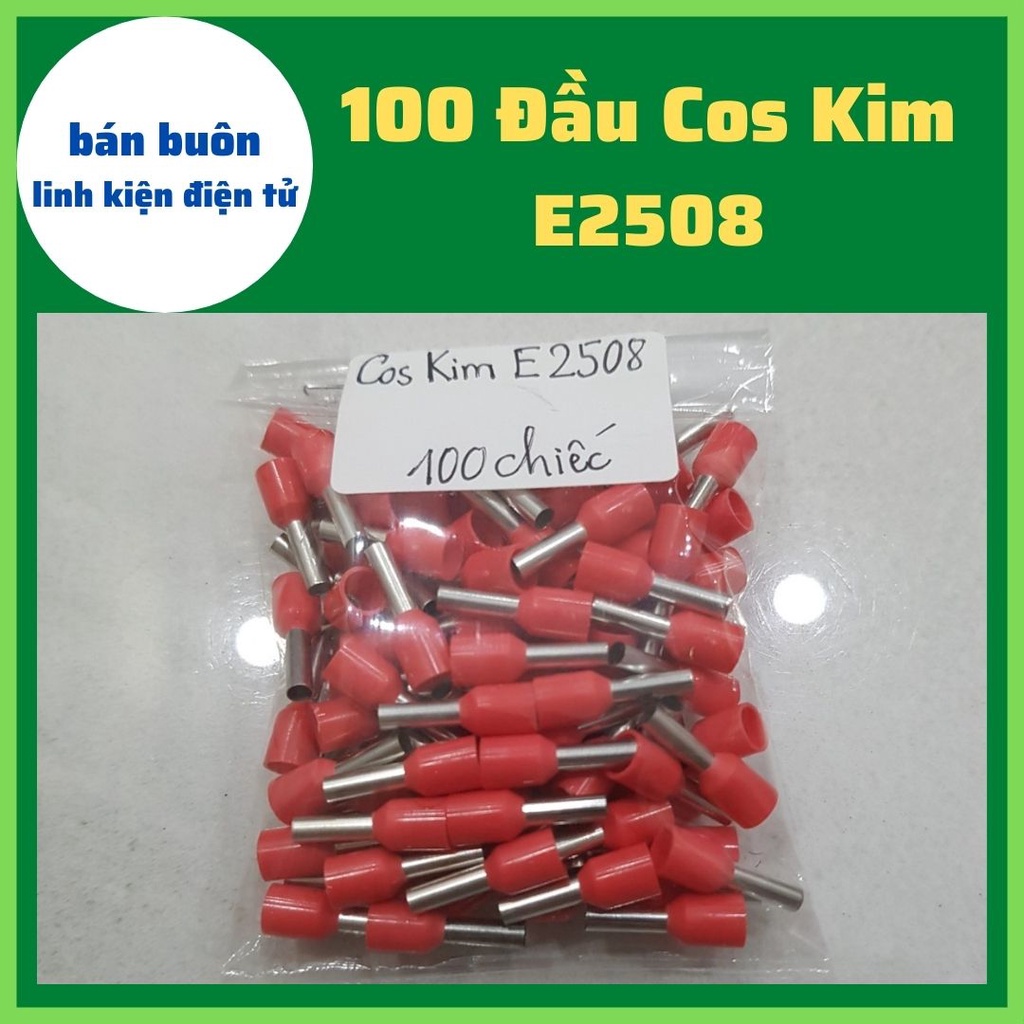 100 Đầu cos kim E2508, cốt kim rỗng E2508, kim rỗng 2508, Cốt kim
