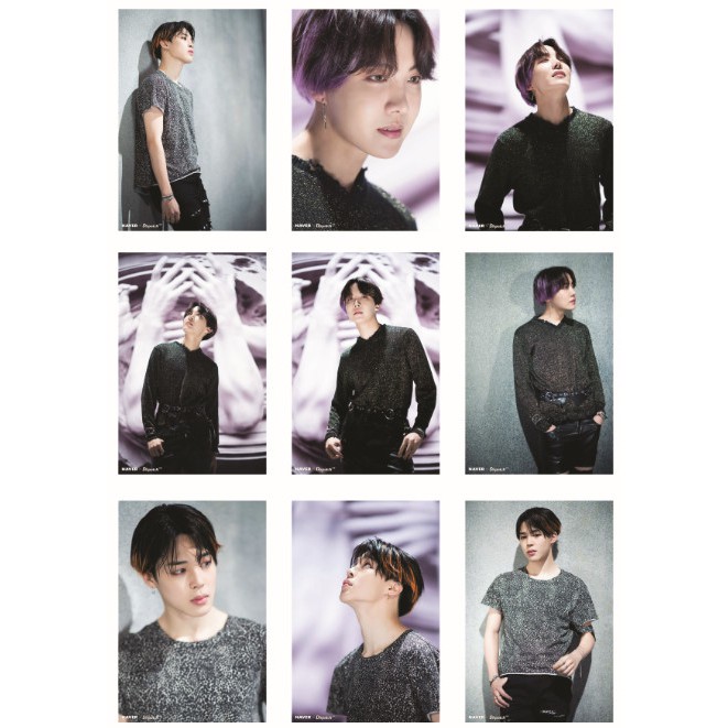 Lomo Card ảnh BTS On Behind The Scene Of Fake Love MV Shooting Full 7 thành viên