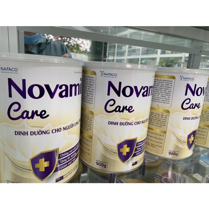 Sữa Novamil Care 900g Hỗ Trợ Nâng Cao Sức Đề Kháng Và Phục Hồi Thể Trạng Cho Người Gầy Yếu, Người Cao Tuổi, Người Thiếu