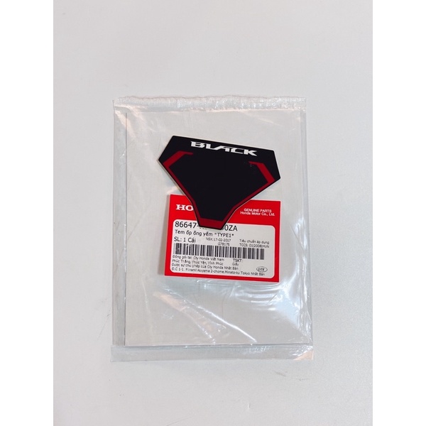 Tem ốp ống yếm xe Airblade, tem dán ốp cánh bửng xe Ab hàng Chính hãng