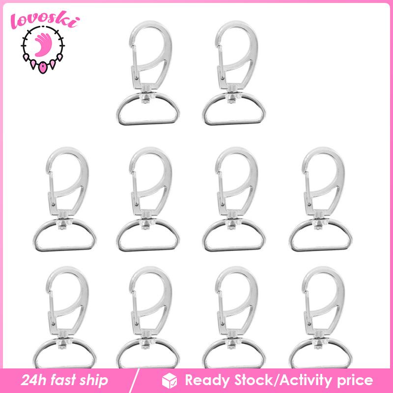 [Lovoski] Set 10 Móc Khóa Tôm Hùm Xoay 20mm Thủ Công