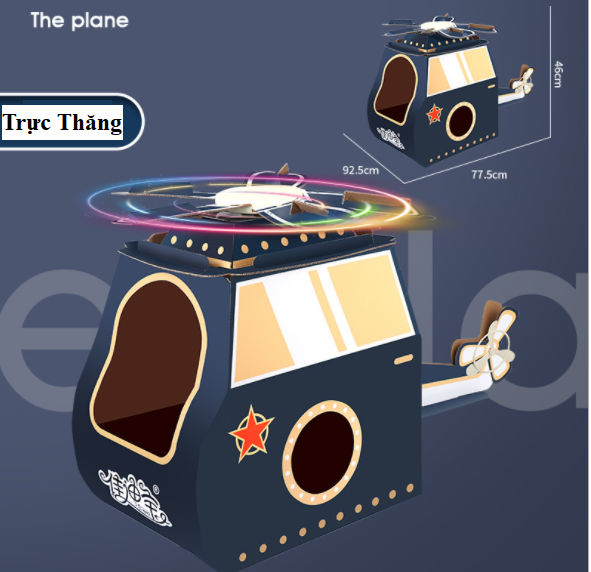 Đồ chơi mô hình hóa trang Khủng Long, Máy Bay, Cá Mập Cosplay bằng Carton cho bé