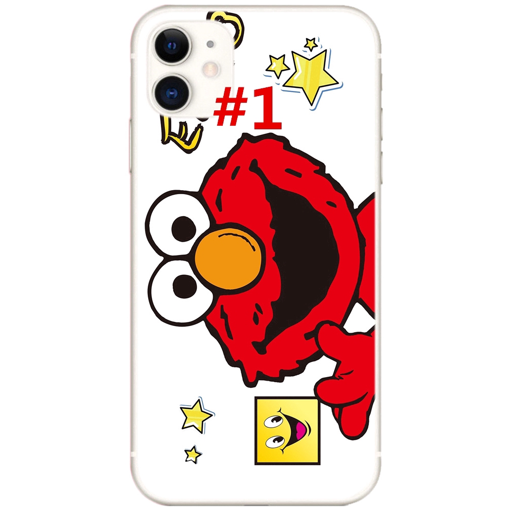 Ốp Lưng Silicone Mềm Chống Sốc In Hình Hoạt Hình Sesame Street Cho Iphone 12 Pro Max 5g / I12 Mini / Se 2020 / Iphone 4 4s 4g