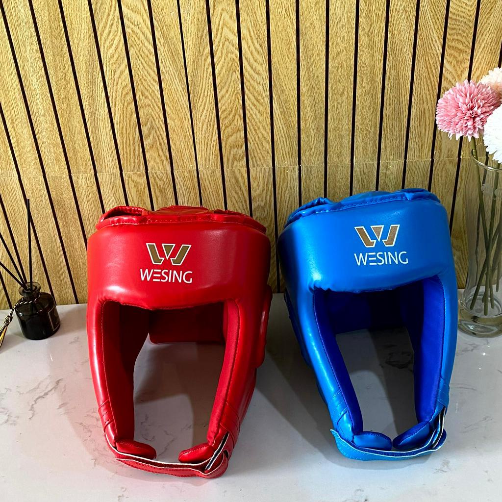 Mủ Nón tập luyện thi đấu WESING bằng da tổng hợp lót mút dày trong ngoài chắc chắn bảo vệ đầu tối đa bán theo 1 cái