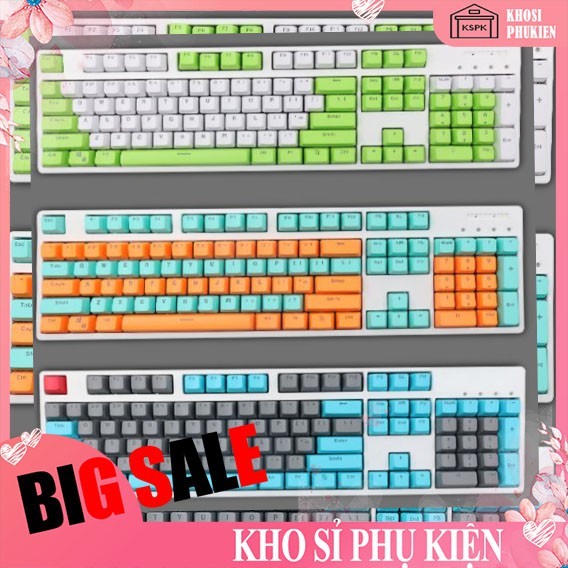 Keycap Xuyên Led 104 Phím Dùng cho Bàn phím cơ - Vi tính TG