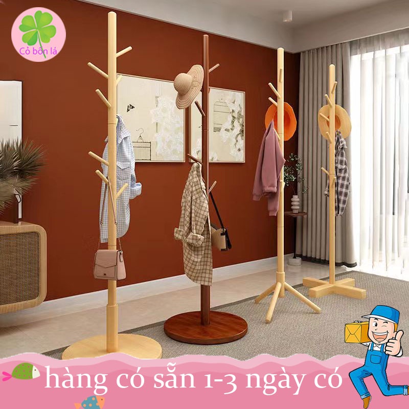 Cây Treo Móc Quần Áo Đứng Thông Minh Đa Năng, Treo Quần Áo, Túi Xách, Nón Tiện Lợi Trang Trí Nội Thất Phòng Ngủ