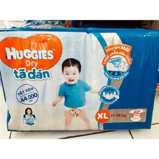 Bỉm tả dán huggies đủ size xl62/xxl56