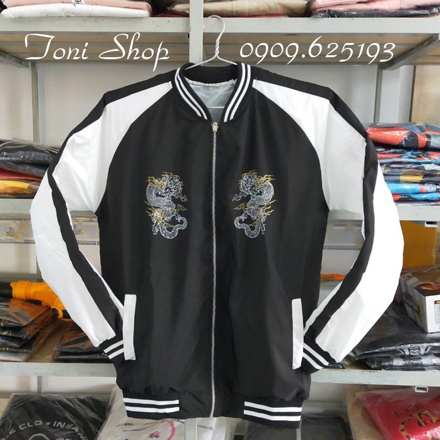 ÁO KHOÁC DÙ Bomber Dragon (M910 - In Rồng - Kèm Ảnh Thật) (KHOÁT STORE) | BigBuy360 - bigbuy360.vn