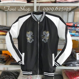 ÁO KHOÁC DÙ Bomber Dragon (M910 - In Rồng - Kèm Ảnh Thật) (KHOÁT STORE)