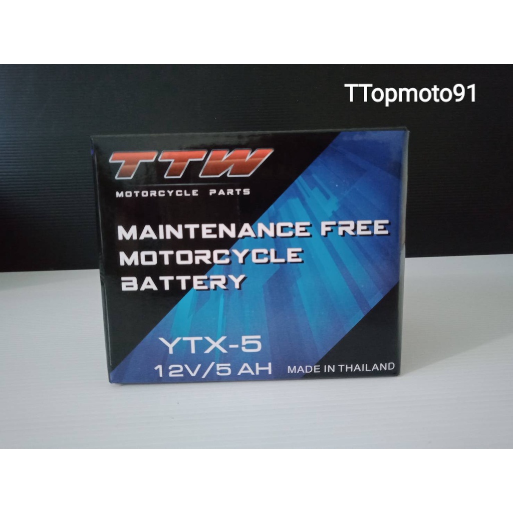 Pin TTW YTX5 12V 5AH