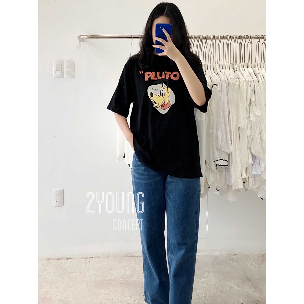 Áo thun kiểu nữ pluto tay ngắn [2YOUNG] A754 (ảnh thật)