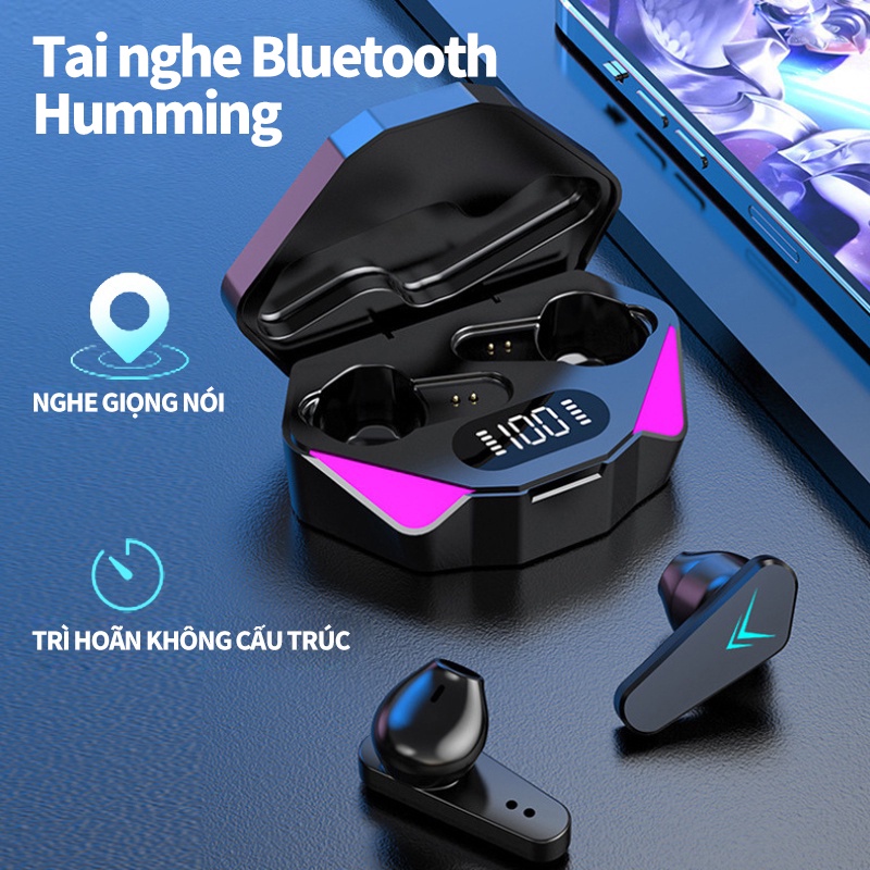 Tai Nghe Bluetooth Không Dây Tws P30 / X15 Có Đèn Led Thông Minh