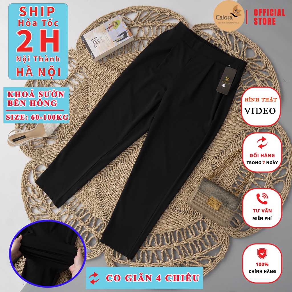 QUẦN ÂU CÔNG SỞ BIG SIZE NỮ 60KG -100KG (Vòng 2 max 115 vòng 3max 125cm)