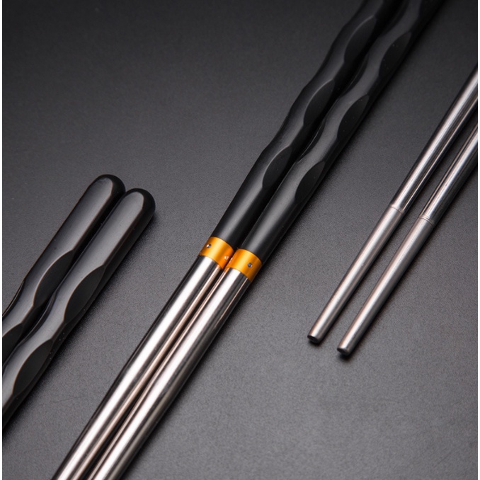 Bộ 5 đôi đũa hợp kim mạ vàng T04