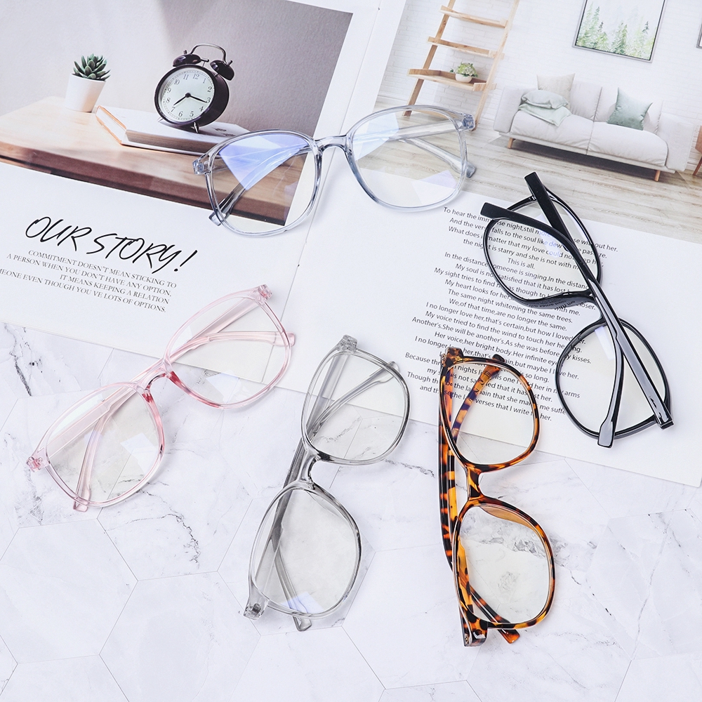 Mắt kính gọng kính tròn trong suốt thời trang cho nam và nữ | BigBuy360 - bigbuy360.vn